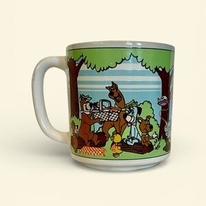 Kings Dominion Souvenir Mug Featuring Hanna-Barbera Characters